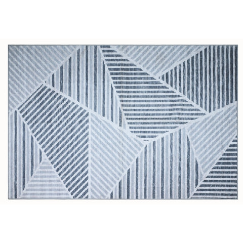 Bibb Home Washable Flannel Printed Accent Rug With Latex Back 1-2-Pack 20x30