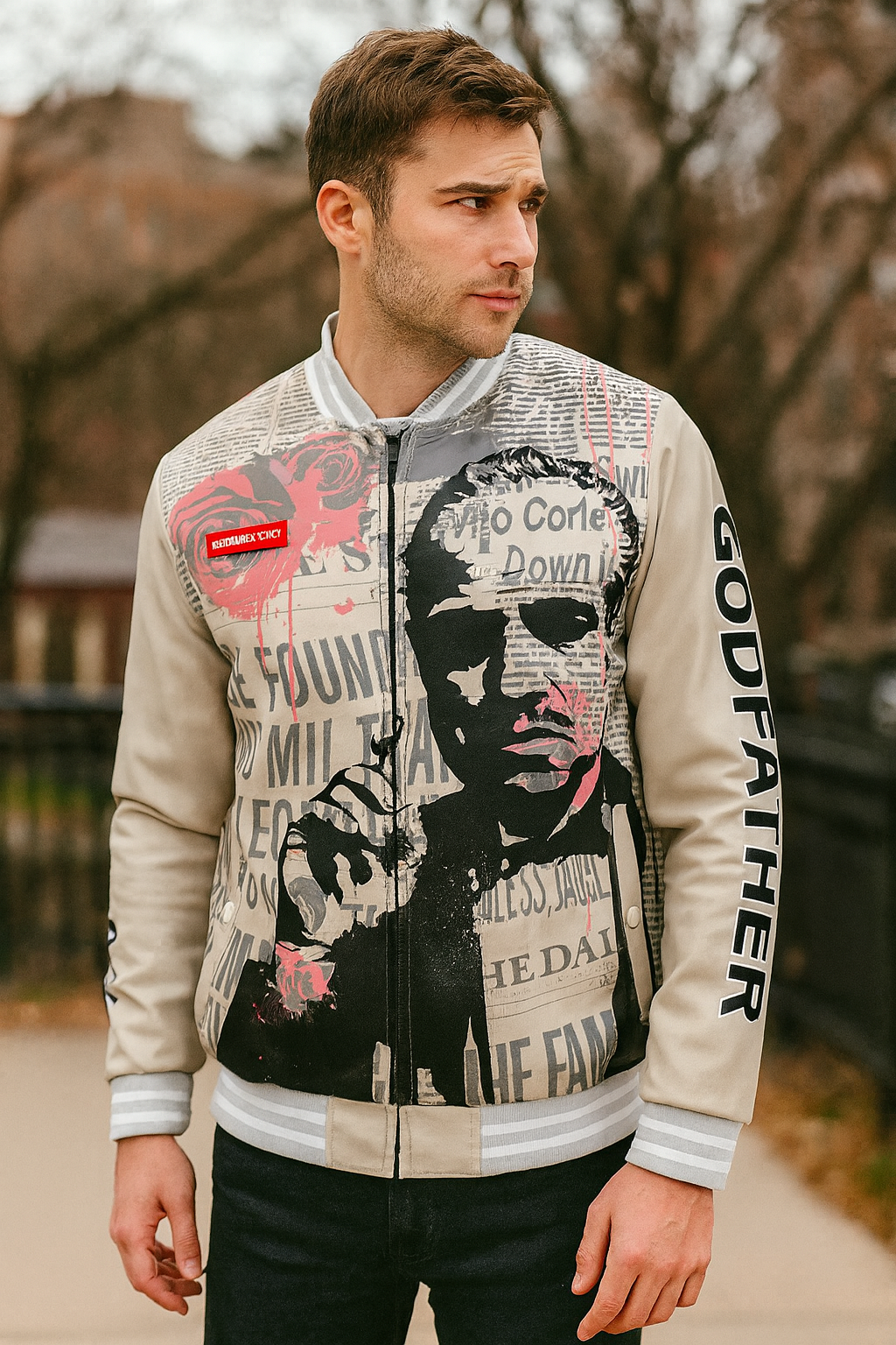  Members Only Godfather PU Jacket - GREY - Bonton