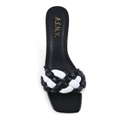 Women's Grace Sandals-Black/white-8-3