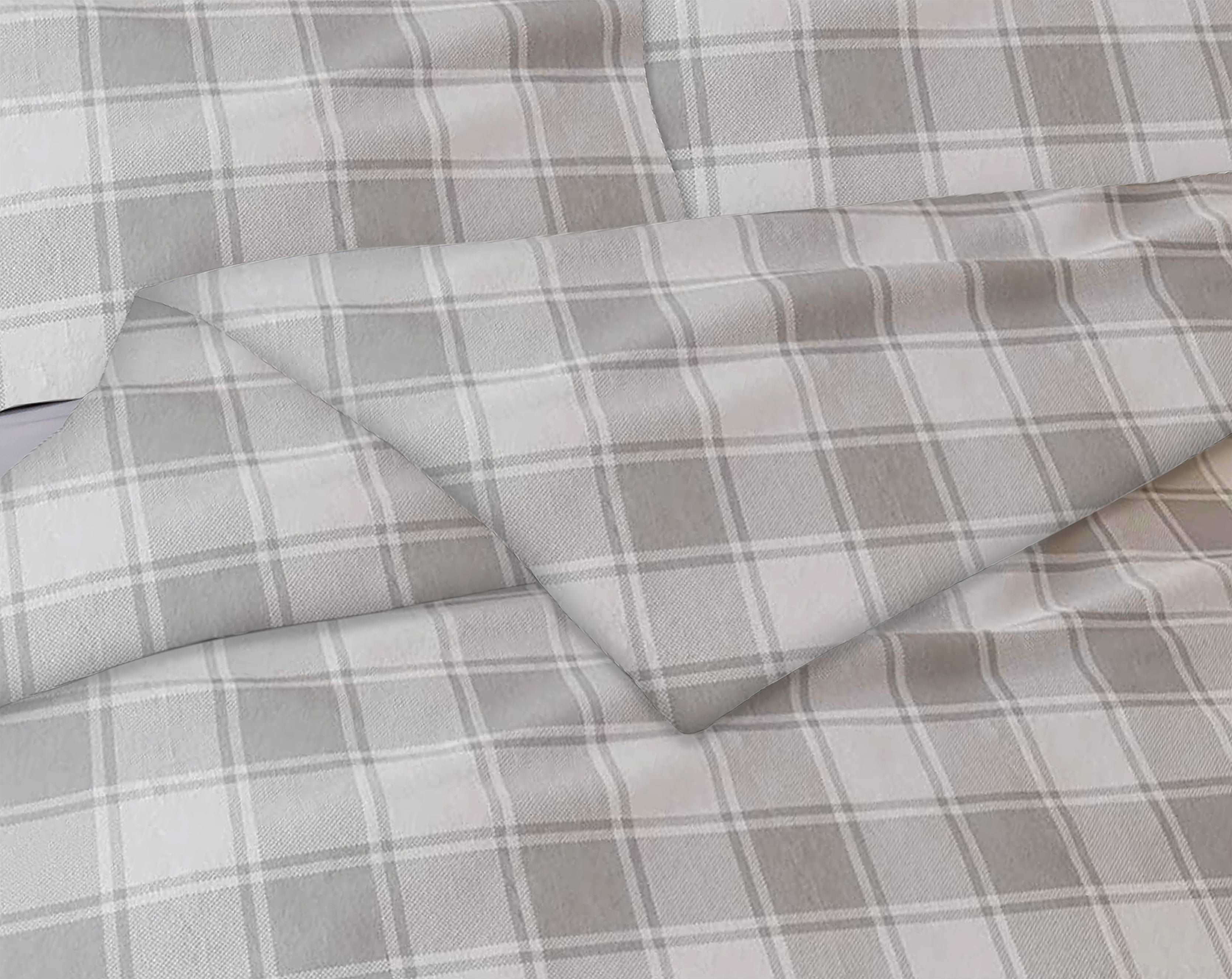  Bibb Home Bibb Home 3-Piece Flannel Duvet Cover SetBibb Home Flannel Duvet Cover Set - Twin - Bonton