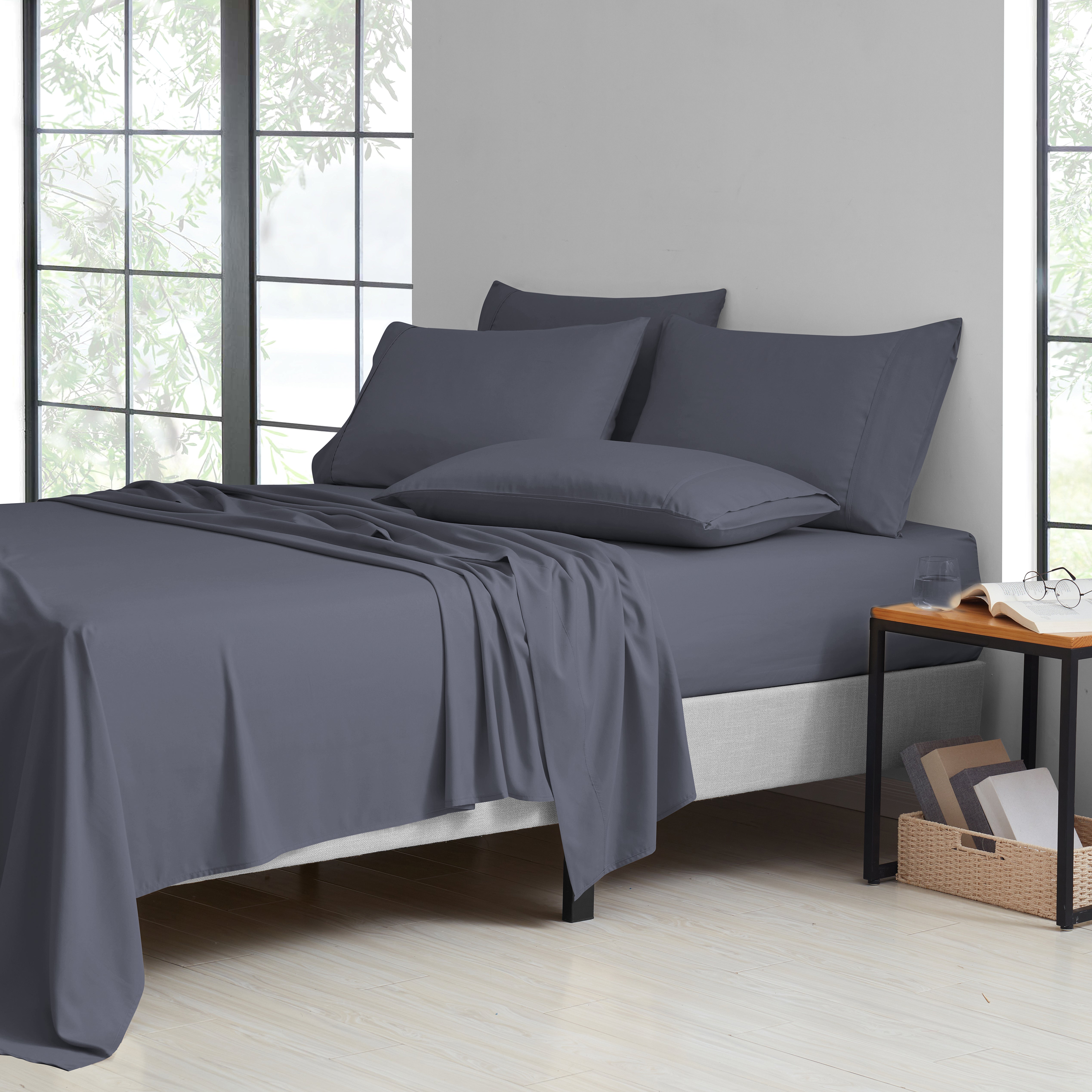  Bed Bath Fashions Bamboo 2000 Count 6-Piece Luxury Sheet Set - Full - Bonton