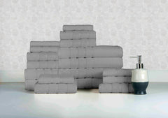 Bibb Home 18 Piece Egyptian Cotton Towel Set
