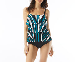 Jane Ruffle Tiered Tankini Top