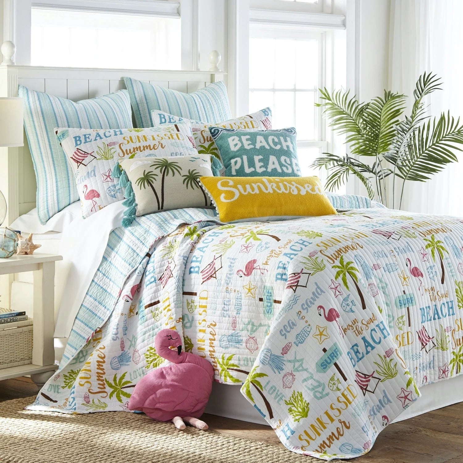  Birch Hill By Levtex Beach Days Reversible Quilt Set - Multi - Bonton