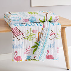 Beach Days Reversible Quilted Throw