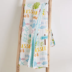 Beach Days Reversible Quilted Throw