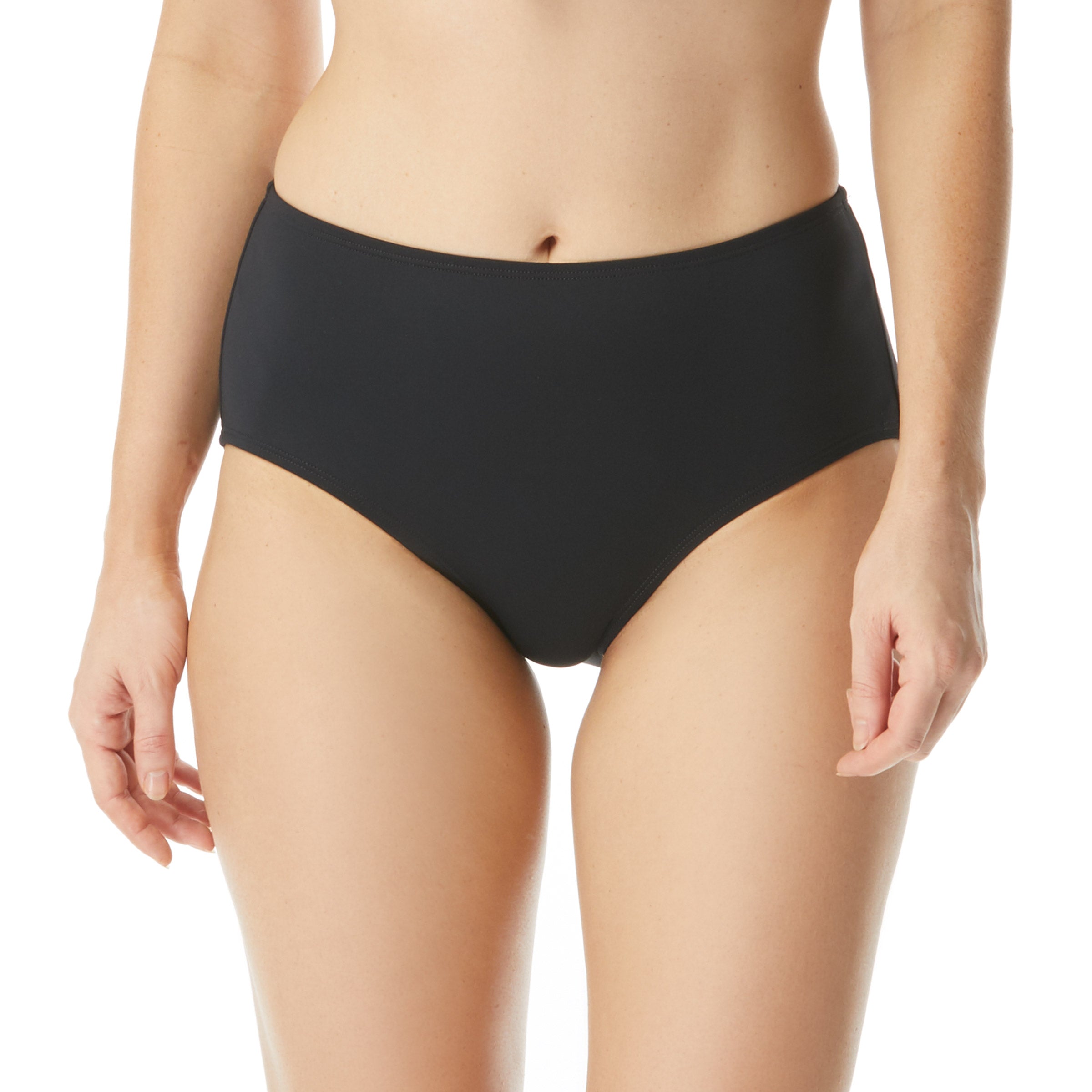  Chloe High-Waisted Bikini Bottom - Black - Bonton