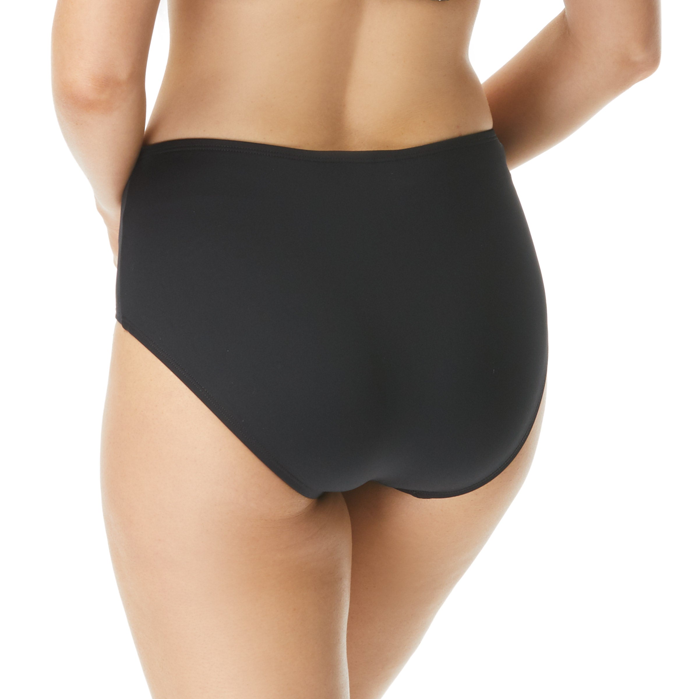  Chloe High-Waisted Bikini Bottom - Black - Bonton