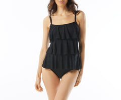 Jane Ruffle Tiered Tankini Top