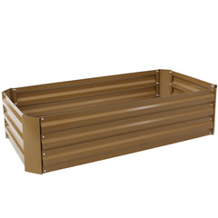 Hot Dip Galvanized Steel Raised Garden Bed - 48" L x 11.75" H