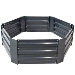 Hexagon Galvanized Steel Garden Bed 40" L x 11" H