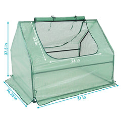 Mini Greenhouse with 2 Zippered Side Doors 2