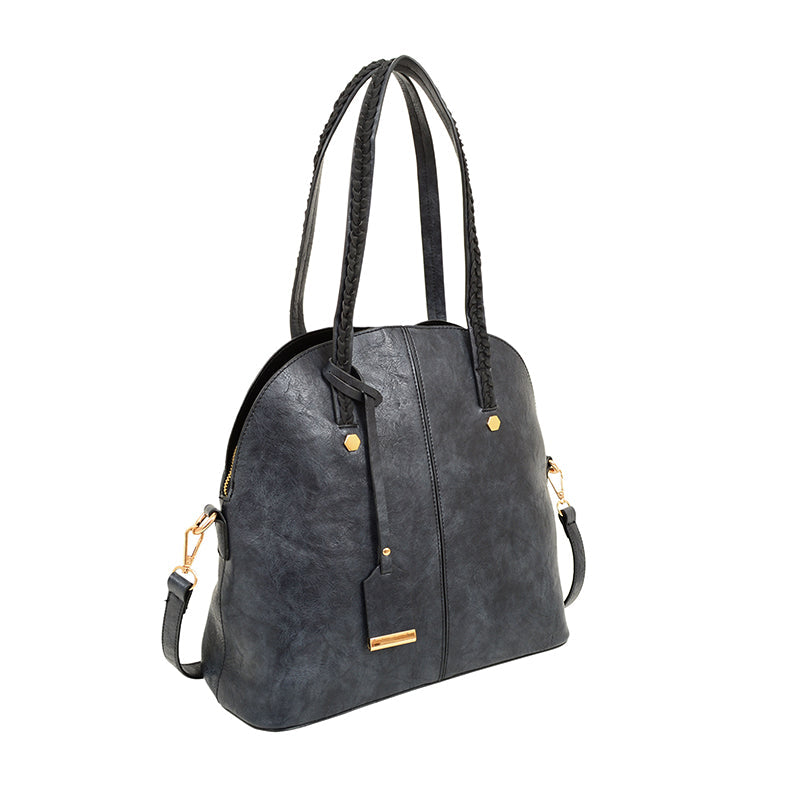  Mellow World Rory 3 Compartment Bowler Bag - Black - Bonton