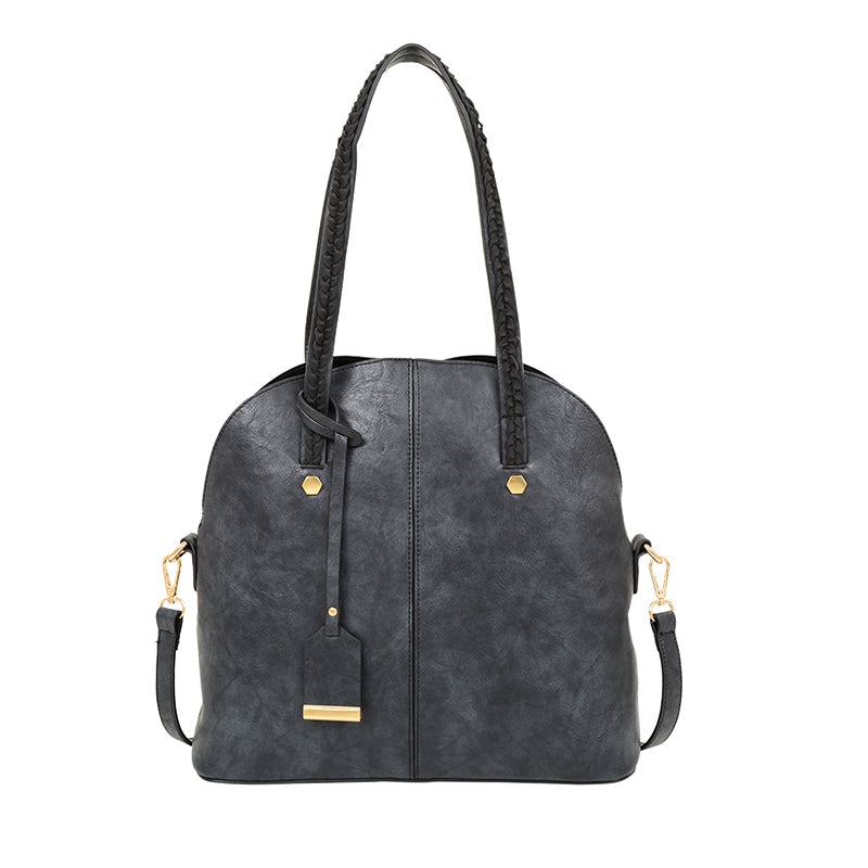  Mellow World Rory 3 Compartment Bowler Bag - Black - Bonton