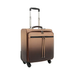 Rina Ombré Colored Rolling Carry-on Suitcase with Four 360 Degree Wheels