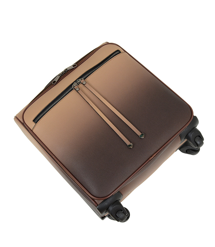  Mellow World Rina Ombré Suitcase - Cappuccino - Bonton