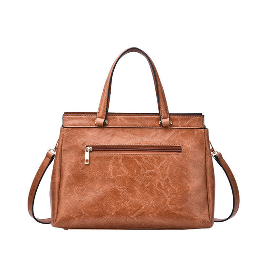 Salome Embossed Floral Satchel