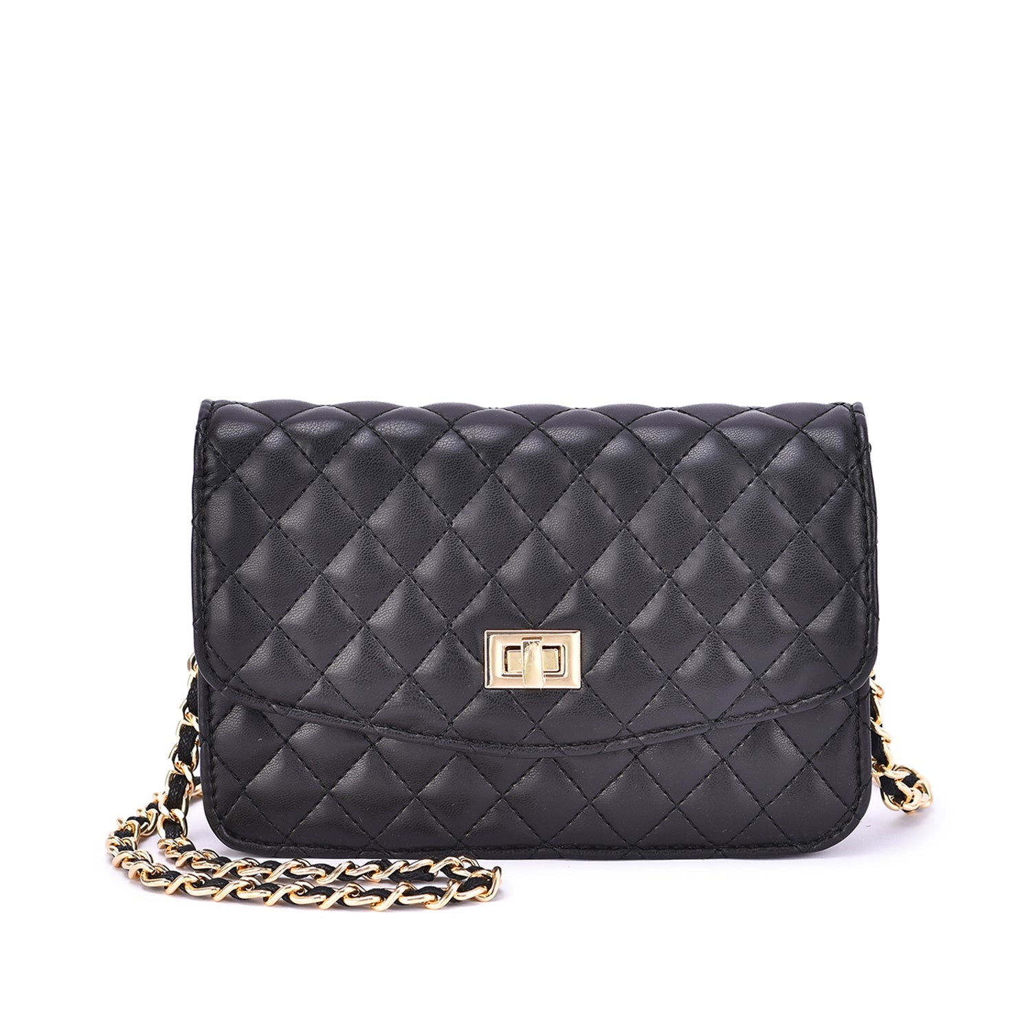  Mellow World Amanda Quilted Crossbody Clutch - Fuchsia - Bonton