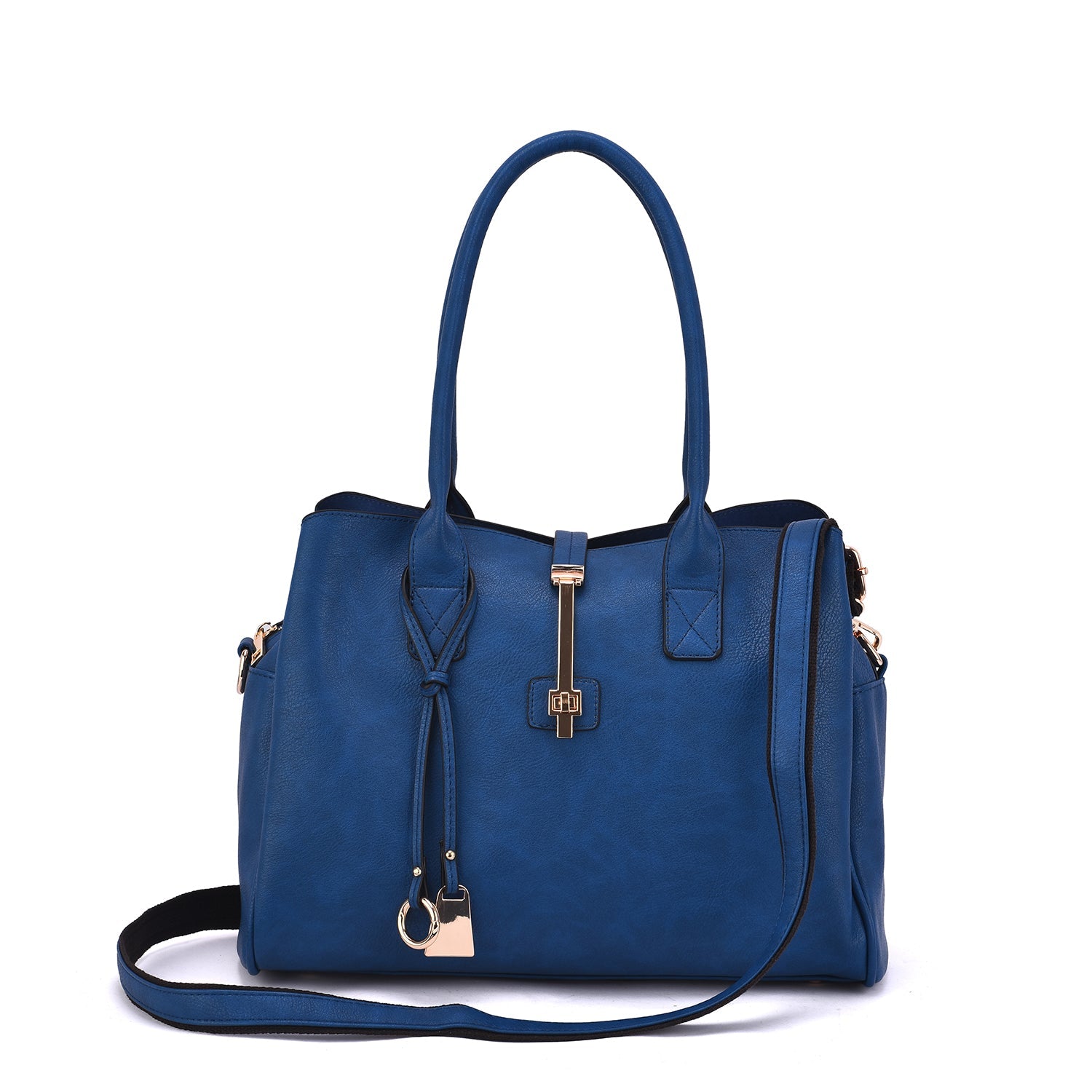  Mellow World Jasmine Structured 3-Compartment Satchel - Black - Bonton