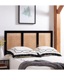 Vienna Cane Headboard Black/Natural