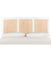 Vienna Cane Headboard White & Natural