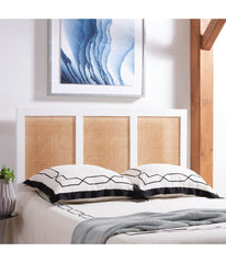 Vienna Cane Headboard White/Natural