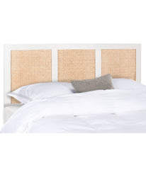 Vienna Cane Headboard White/Natural