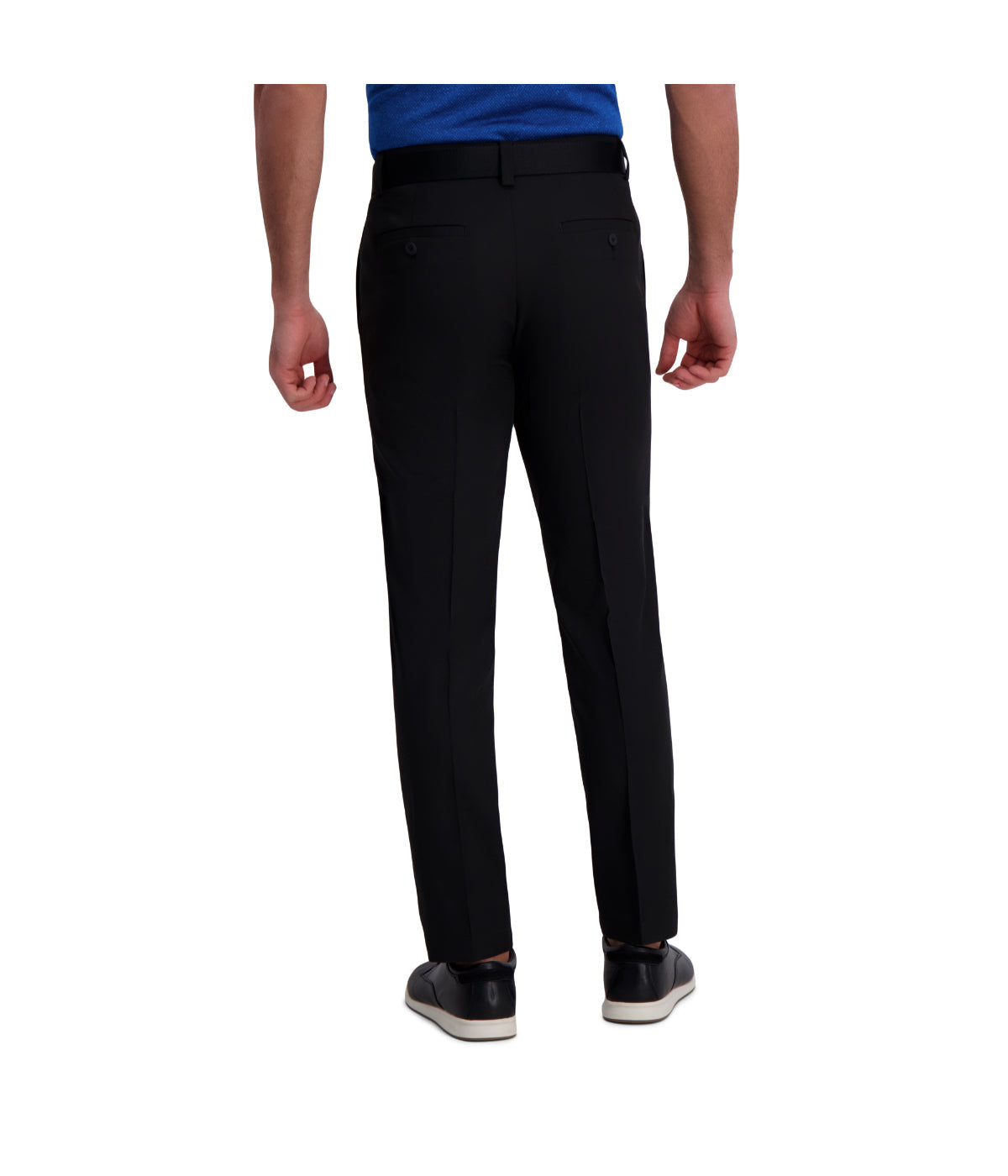 Haggar Men's Cool Right Performance Flex Pant-Straight Fit Black