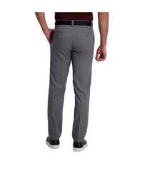 Haggar Men's Cool Right Performance Flex Pant-Straight Fit Heather Grey