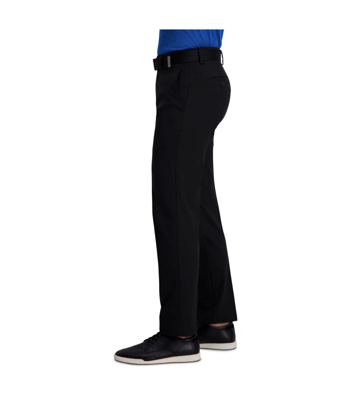 Haggar Men's Cool Right Performance Flex Pant-Straight Fit Black