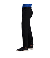 Haggar Men's Cool Right Performance Flex Pant-Straight Fit Black