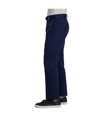 Haggar Men's Cool Right Performance Flex Pant-Straight Fit Midnight