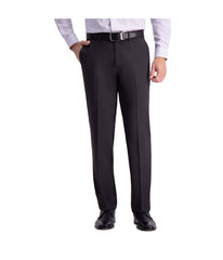 Haggar Men's Premium Comfort Dress Pant-Straight Fit Charcoal