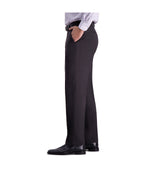 Haggar Men's Premium Comfort Dress Pant-Straight Fit Charcoal