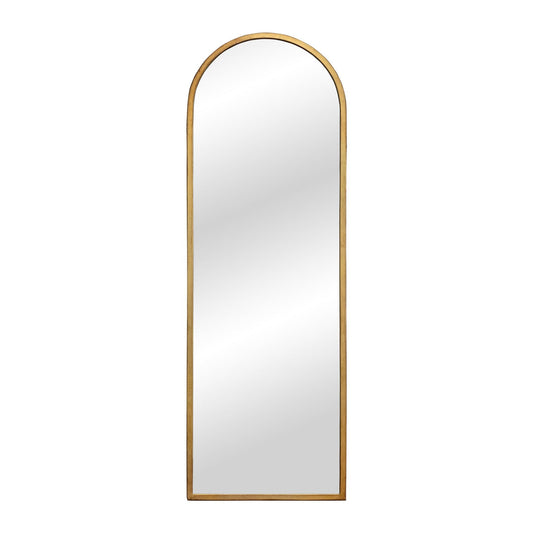 Top Arch Gold Metal Framed Mirror