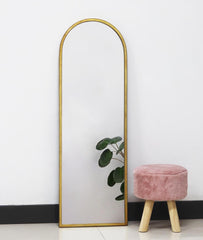 Top Arch Gold Metal Framed Mirror