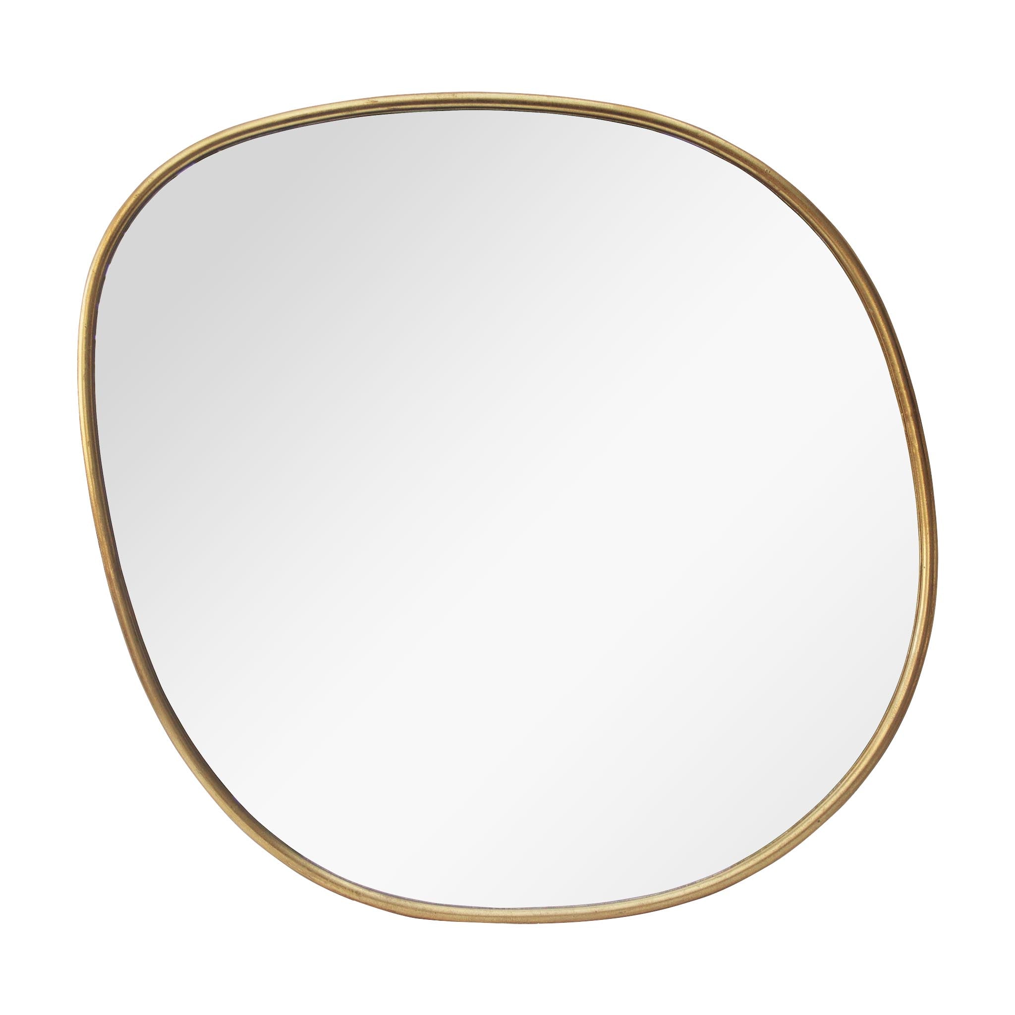  Paris Loft Large Irregular Metal Framed Gold Mirror - Gold - Bonton