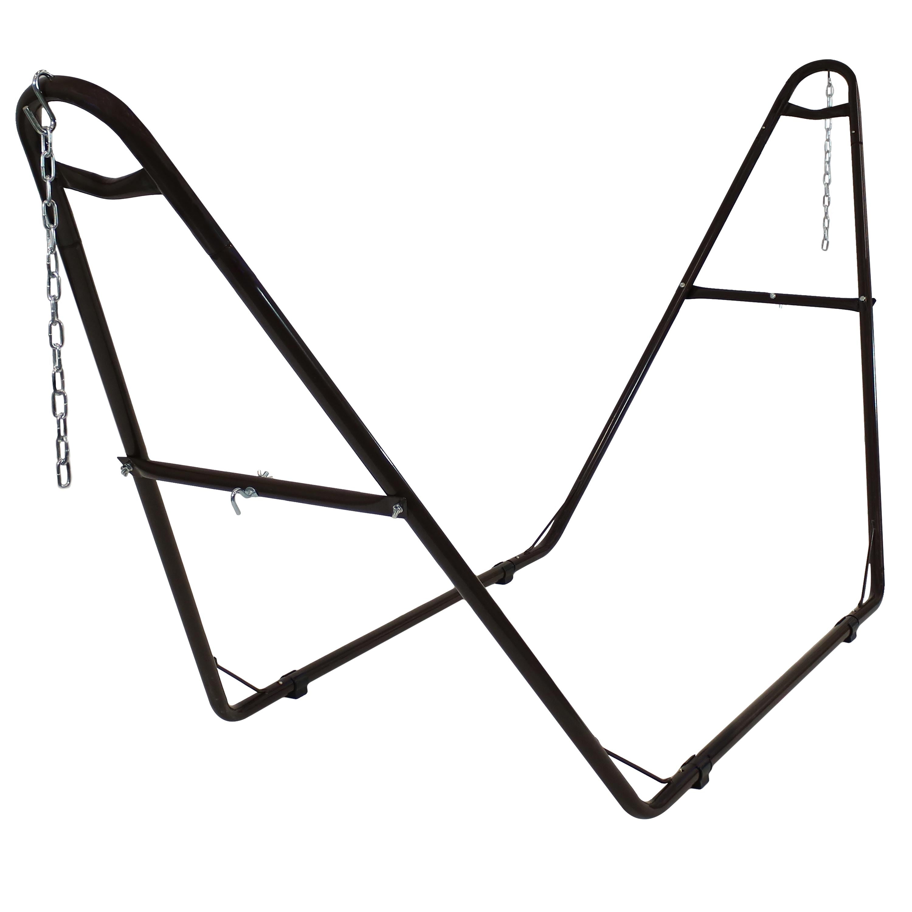  Sunnydaze Decor Heavy-Duty Universal Hammock Stand for 9 to 14 Feet Hammocks - 550 lb Weight Capacity - Black - Bonton