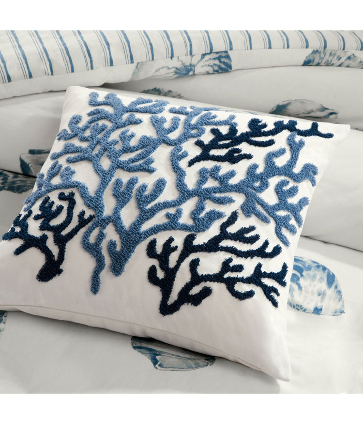Beach House Decorative Pillow Blue