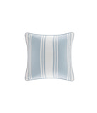 Crystal Beach Pieced Square Pillow White
