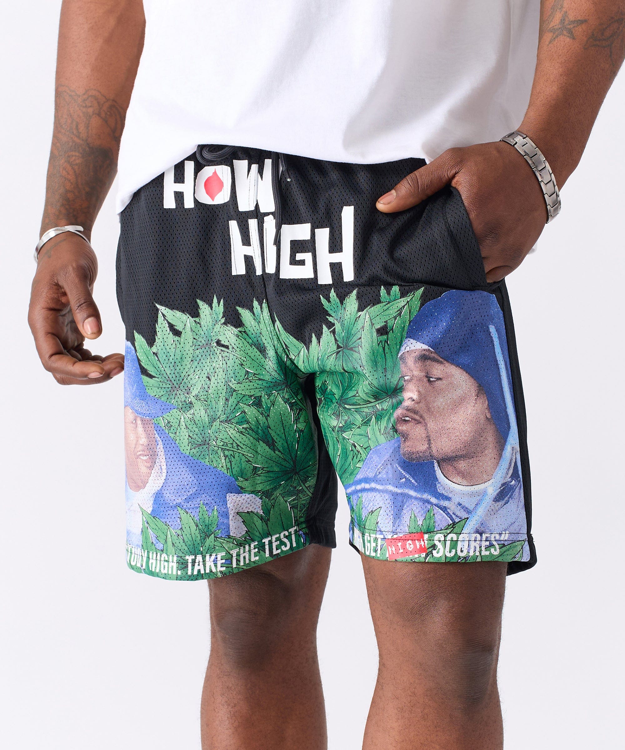  Reason Clothing How High Mesh Short - Black - BLACK - Bonton