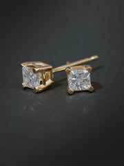 1/2ct TDW Diamond Solitaire Stud Earrings in 14k Gold