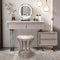 Josephine Vanity Stool Champagne Gold