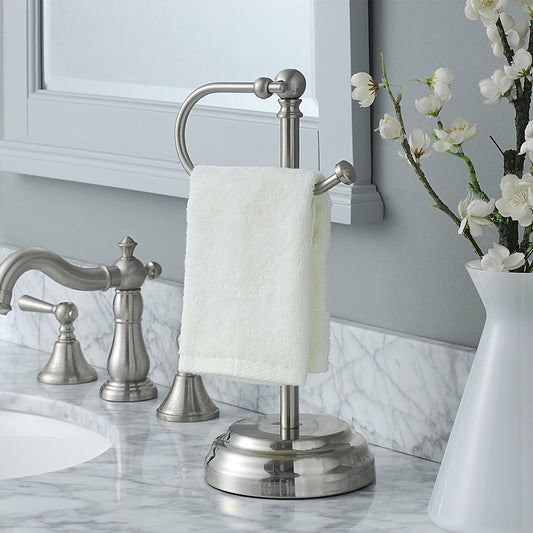 Classic Decorative Metal Fingertip Towel Holder Stand for Bathroom