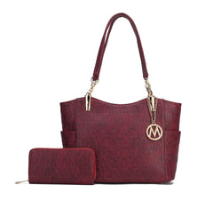 Allison Signature Tote Bag and Wallet Set