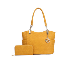 Allison Signature Tote Bag and Wallet Set