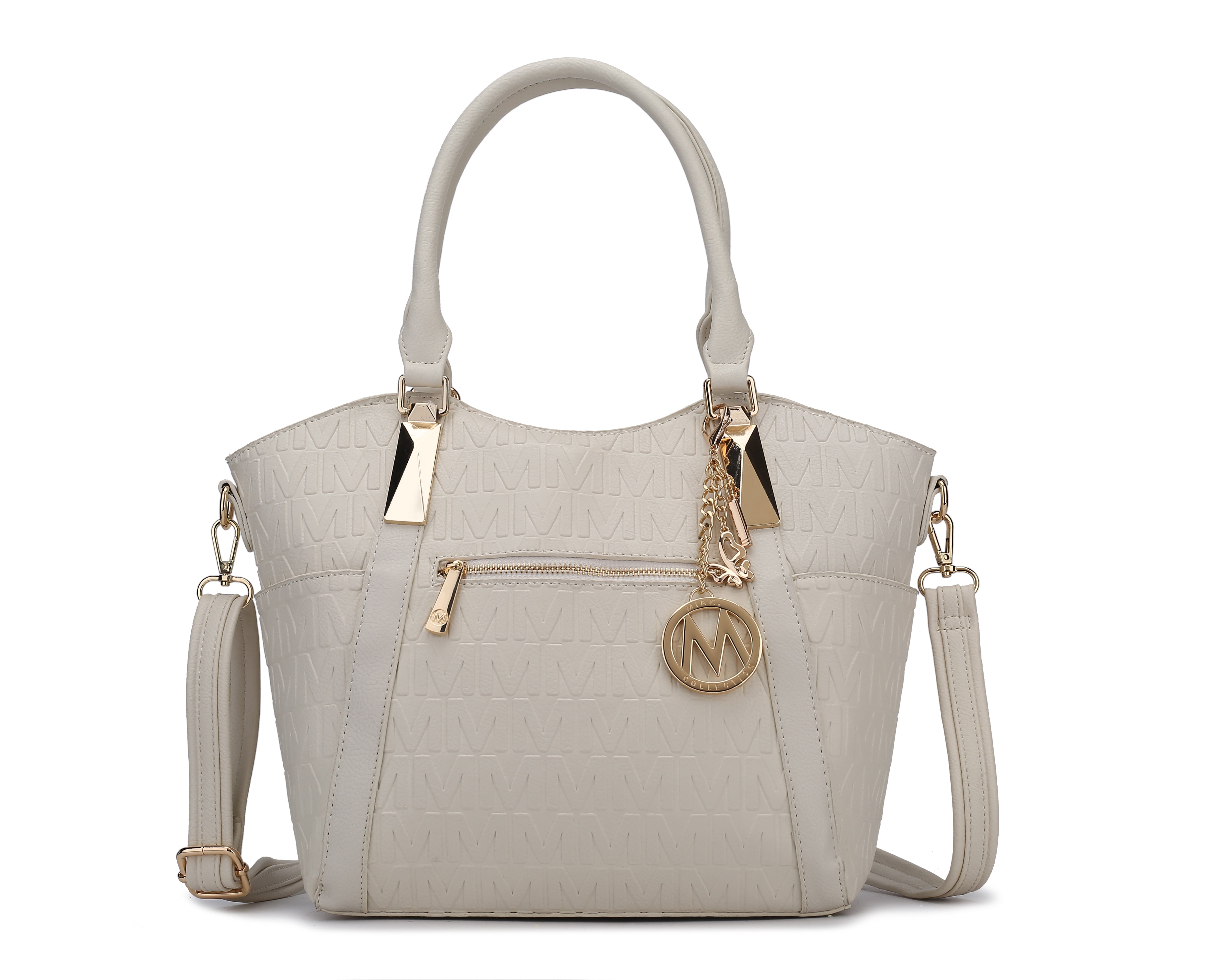  MKF Collection Lucy Signature Tote Bag - Beige - Bonton