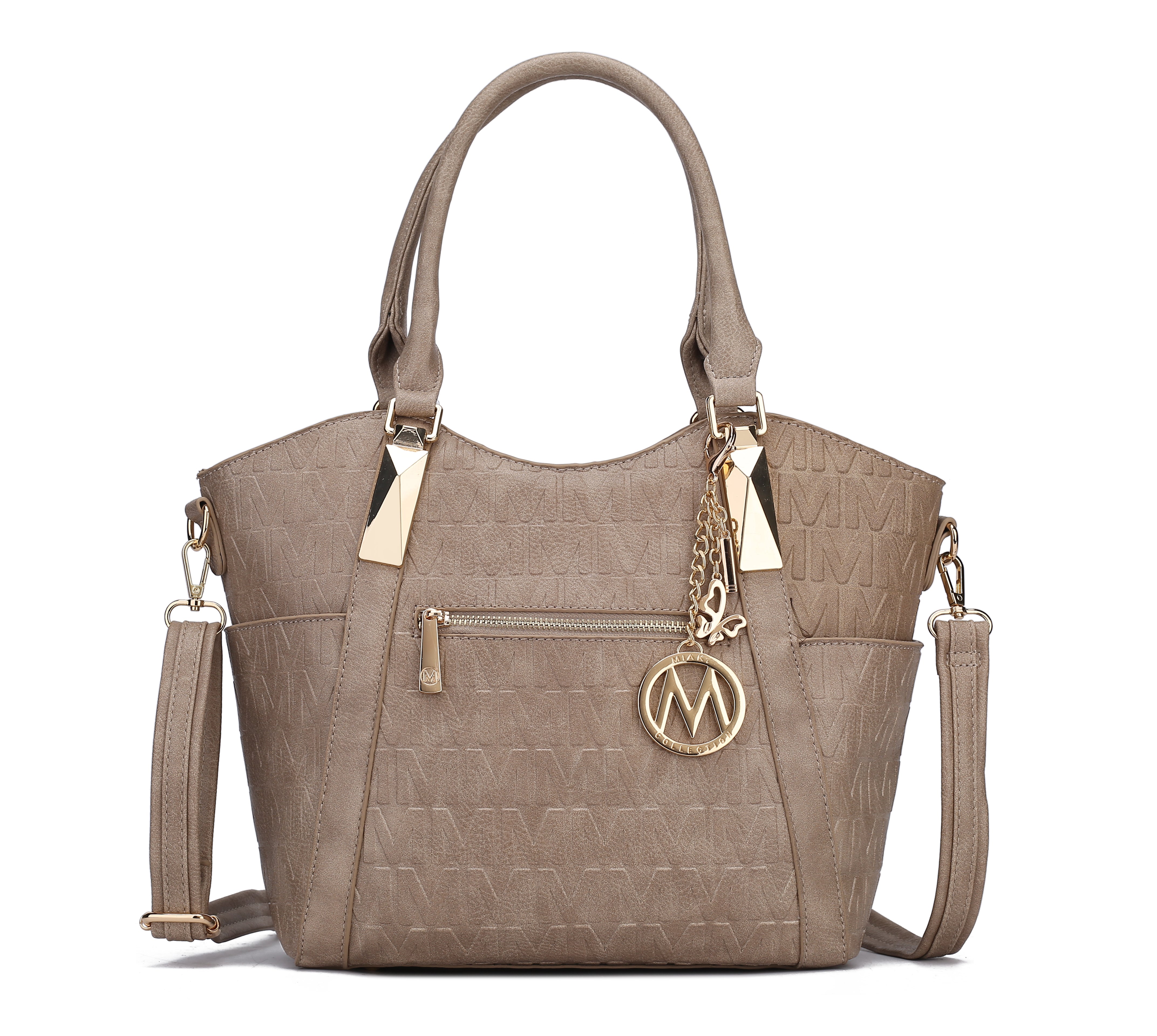  MKF Collection Lucy Signature Tote Bag - Beige - Bonton