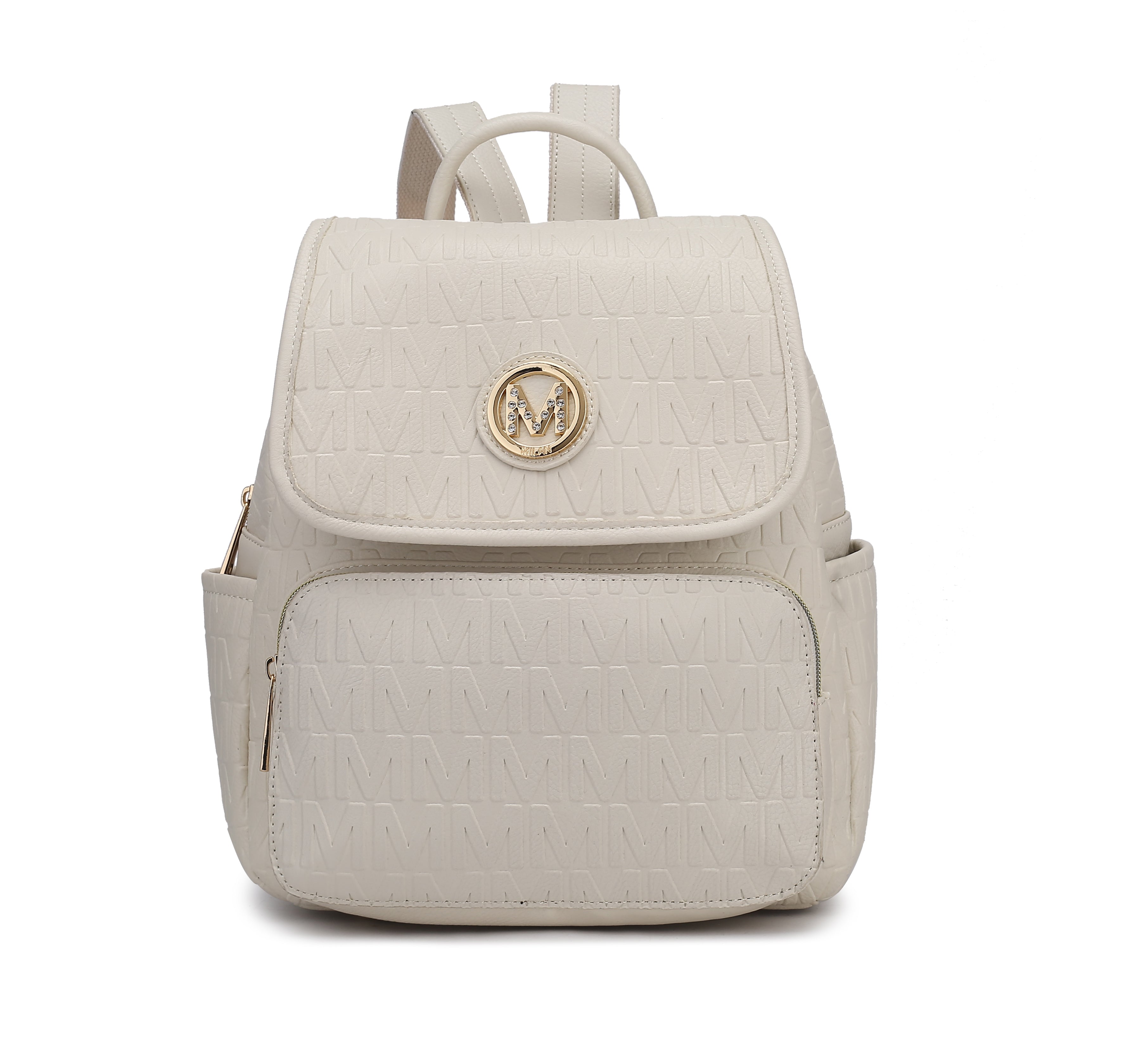  MKF Collection Samantha Signature Backpack - Beige - Bonton