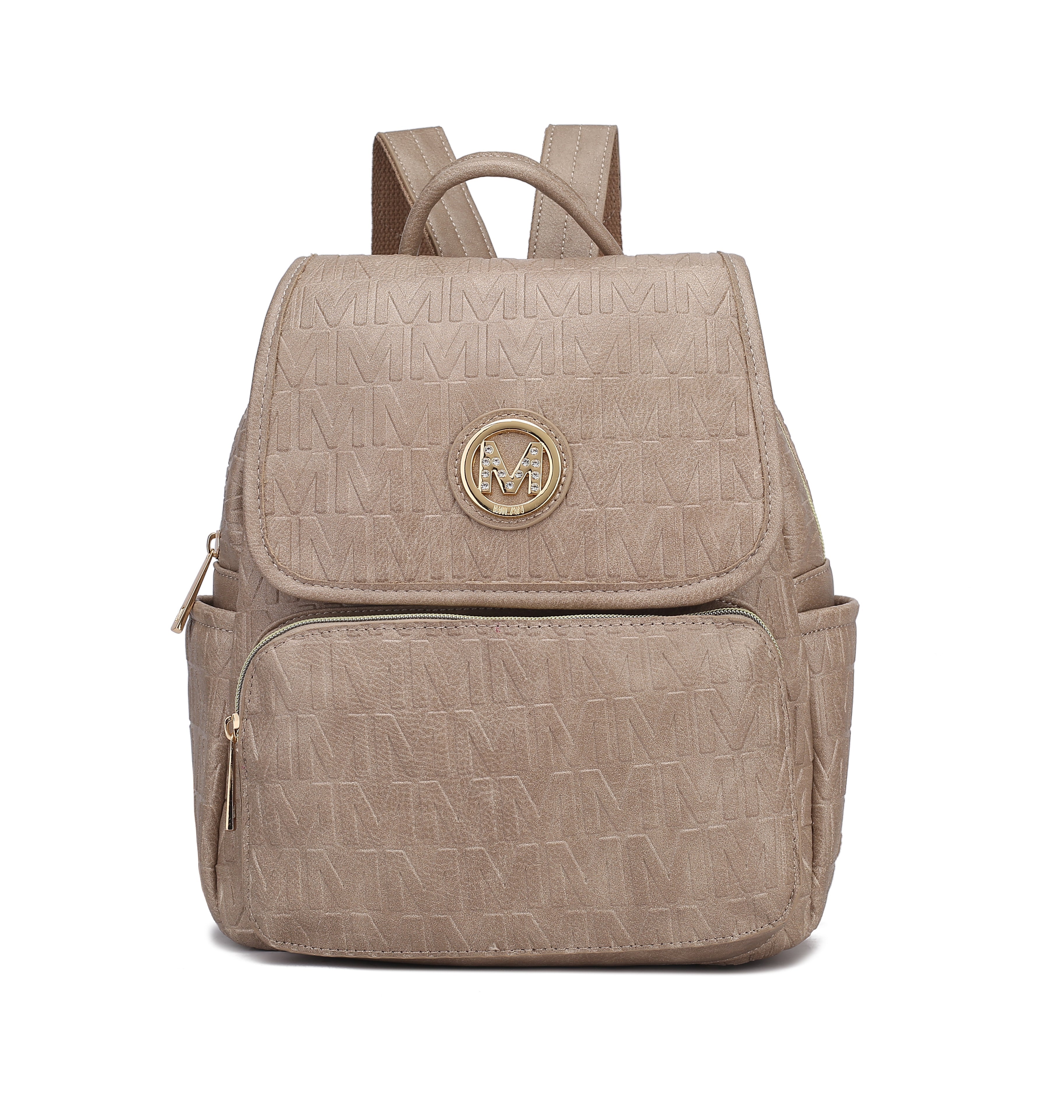  MKF Collection Samantha Signature Backpack - Beige - Bonton